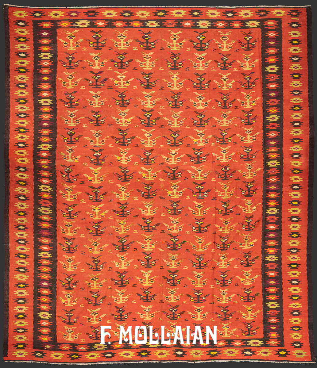 Very Large Handloom Woven Antique Sarkoy Turkish Kilim Carpet n°:577147—dorotheum 22